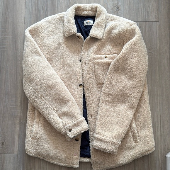 Marine Layer Sherpa Overshirt L - Picture 1 of 4